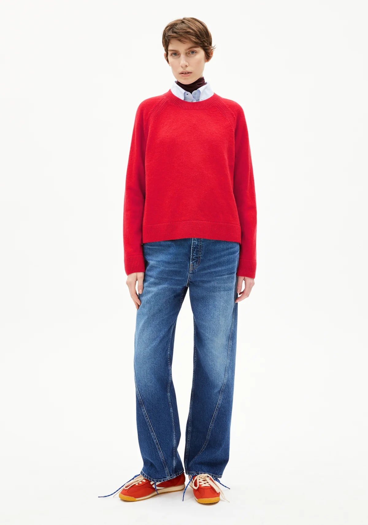 Armedangels - LILIRIAA REGLANA Strick Pullover candy apple - WERTE FREUNDE