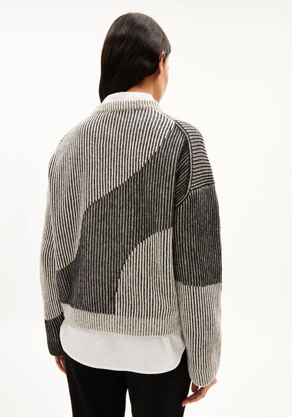 Armedangels - MAYRAA VANISE Strick Pullover black-off white - WERTE FREUNDE