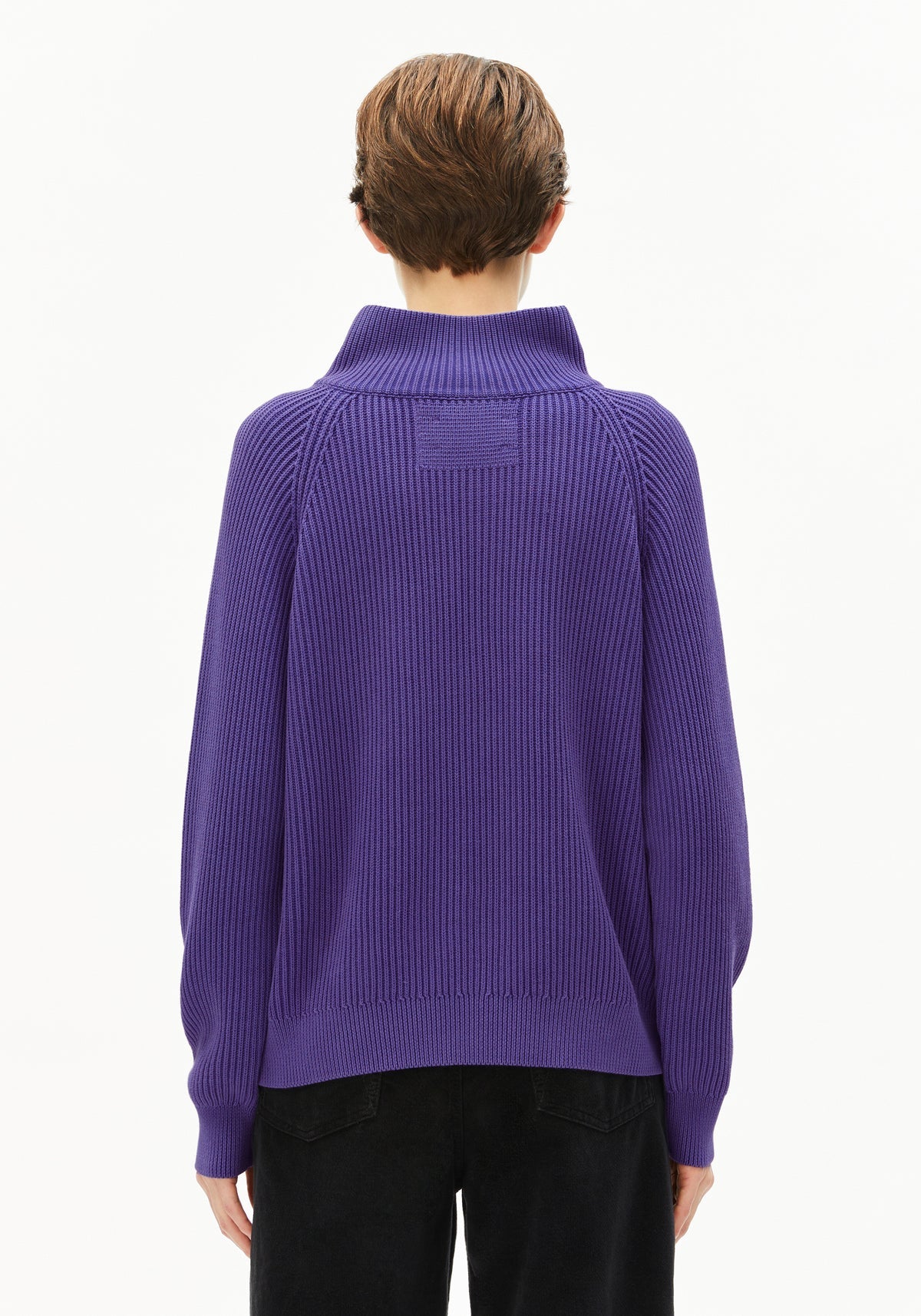 Armedangels - RONYIAAS GMT DYE Strick Pullover indigo lilac - WERTE FREUNDE