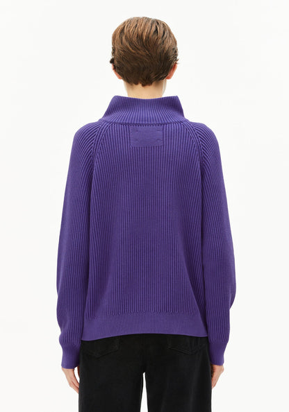 Armedangels - RONYIAAS GMT DYE Strick Pullover indigo lilac - WERTE FREUNDE