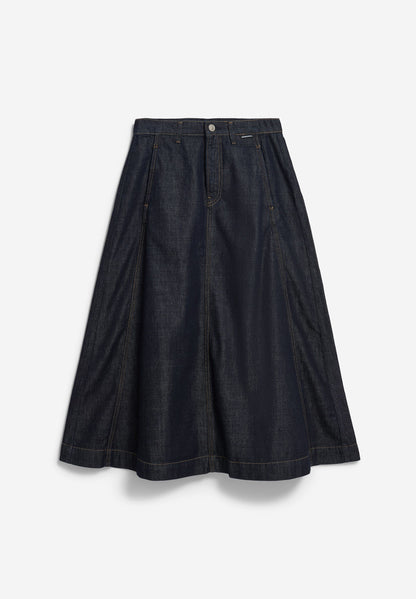 Armedangels - PANELLED JEANS-MIDI-ROCK rinse - WERTE FREUNDE