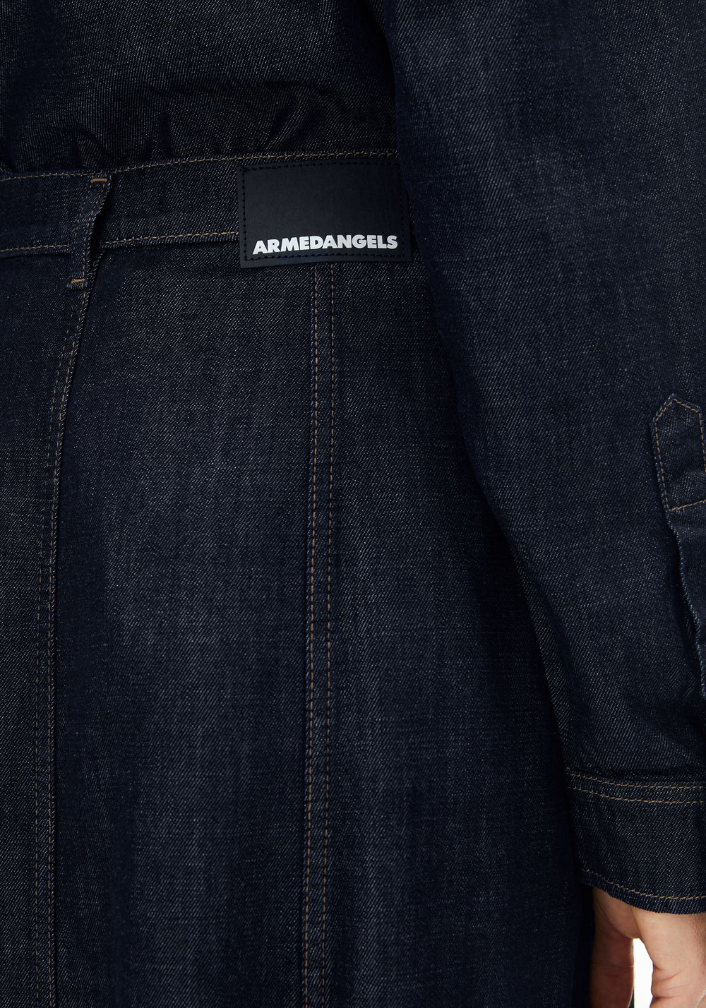 Armedangels - PANELLED JEANS-MIDI-ROCK rinse - WERTE FREUNDE