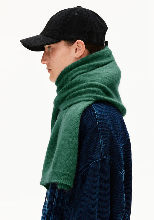 Armedangels - YUKINAA SOLID Accessoires Schal emerald green - WERTE FREUNDE