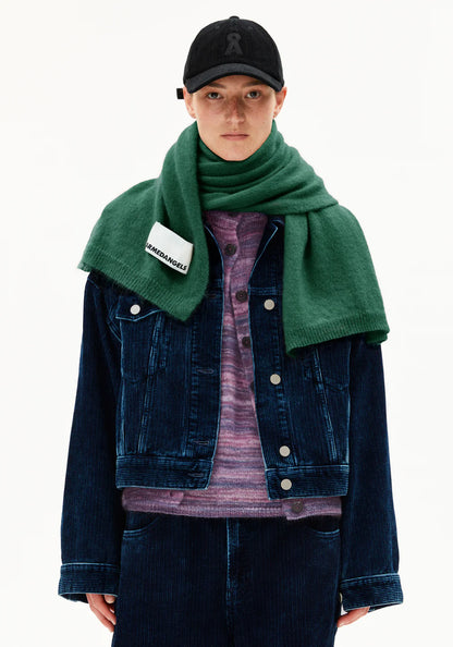 Armedangels - YUKINAA SOLID Accessoires Schal emerald green - WERTE FREUNDE