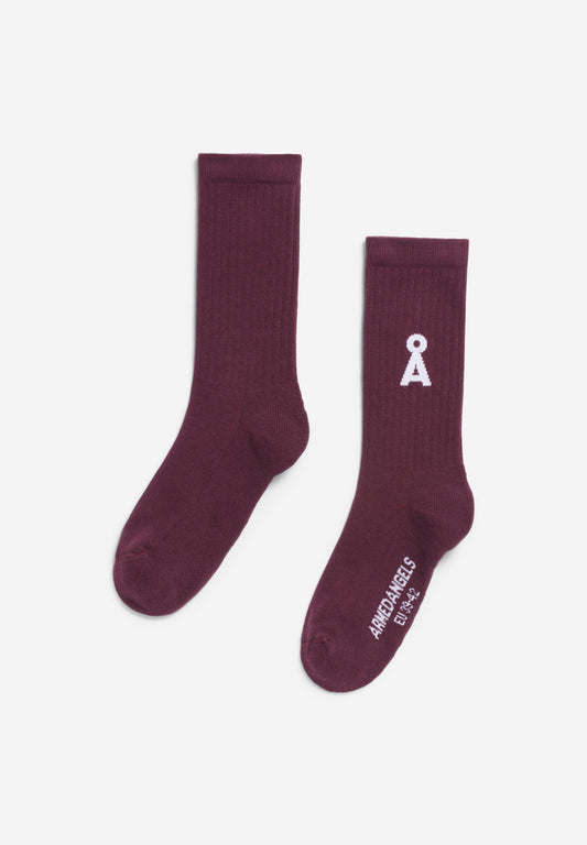 Armedangels - SAAMUS BOLD Accessoires Socken dark cranberry - WERTE FREUNDE