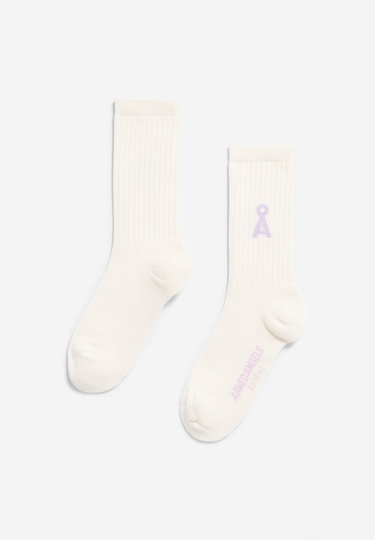 Armedangels - SAAMUS BOLD Accessoires Socken oatmilk-lavender light - WERTE FREUNDE