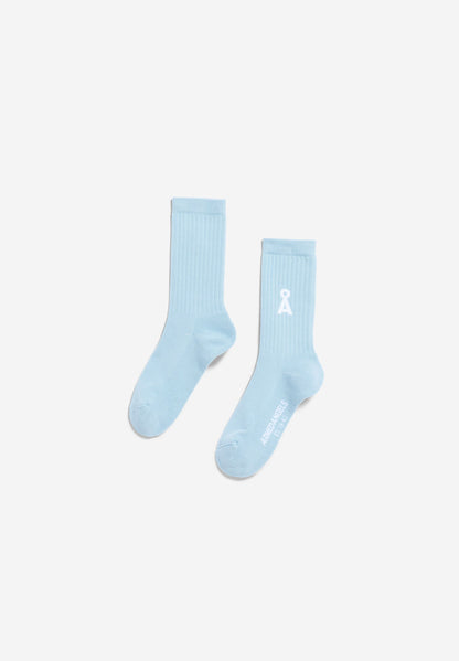 Armedangels - SAAMUS BOLD SOCKS blue glow - WERTE FREUNDE