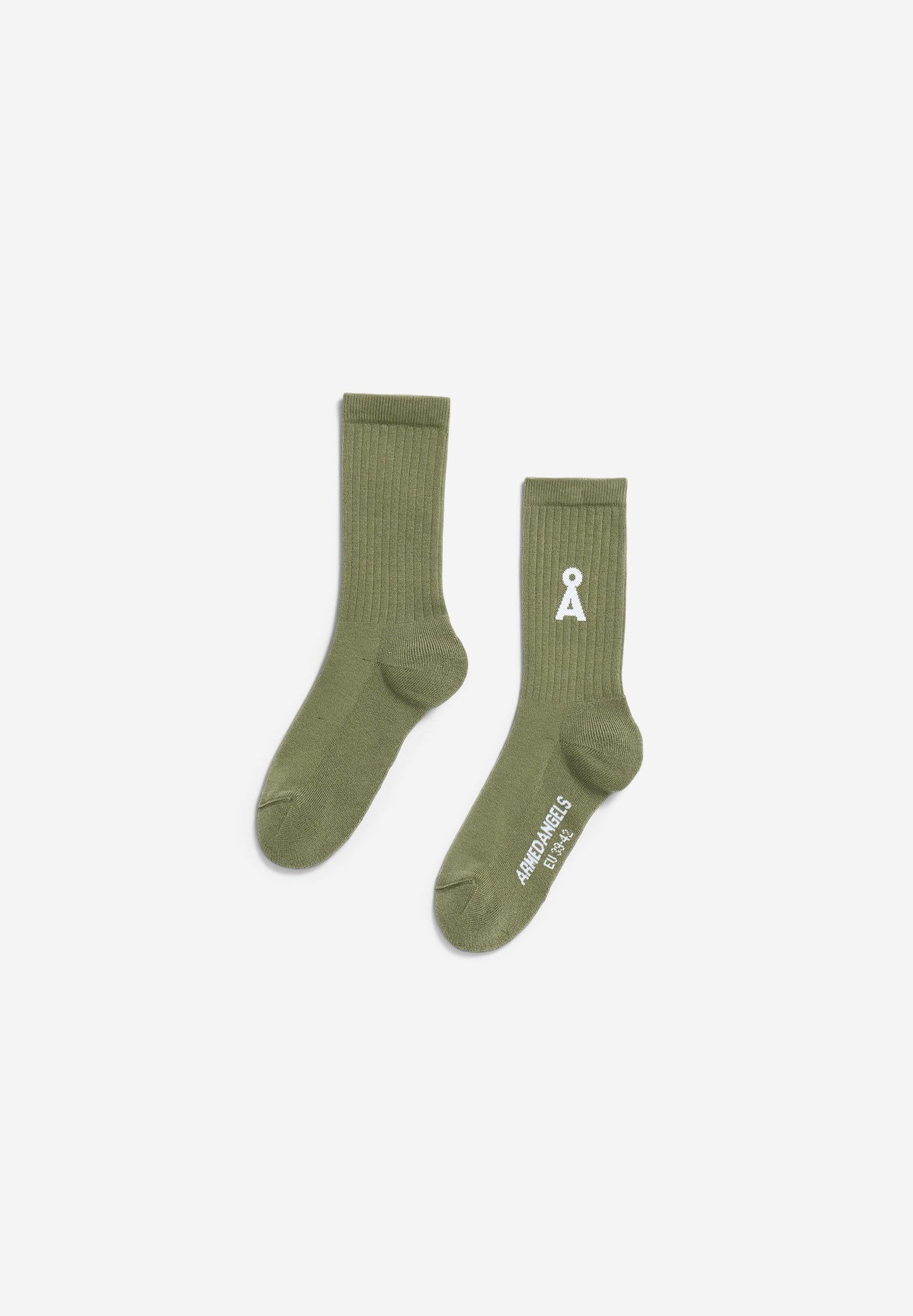 Armedangels - SAAMUS BOLD SOCKS fatigue green - WERTE FREUNDE