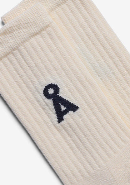 Armedangels - SAAMUS BOLD SOCKS oatmilk-black - WERTE FREUNDE