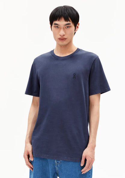 Armedangels - ICONIC Å MAARKOS GMT DYE Jersey Shirts T-Shirt blue noon washed - WERTE FREUNDE