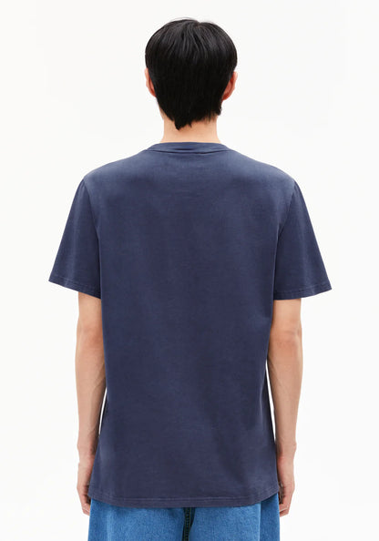 Armedangels - ICONIC Å MAARKOS GMT DYE Jersey Shirts T-Shirt blue noon washed - WERTE FREUNDE