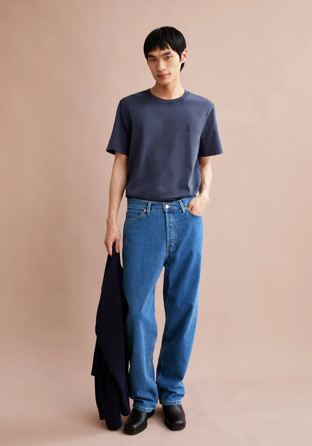 Armedangels - ICONIC Å MAARKOS GMT DYE Jersey Shirts T-Shirt blue noon washed - WERTE FREUNDE