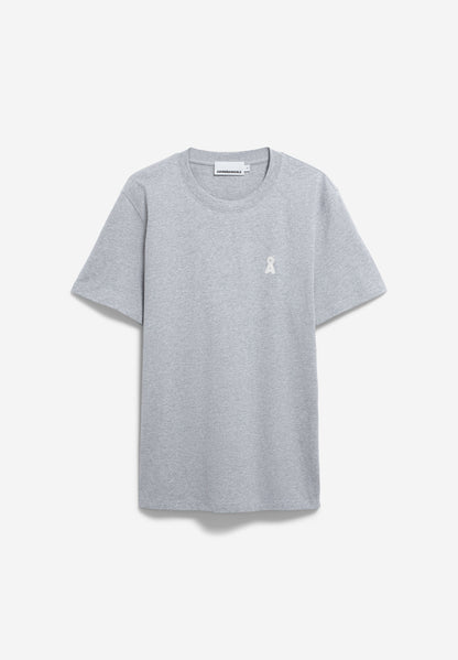 Armedangels - ICONIC Å MAARKOS MLNG Jersey Shirts T-Shirt silver melange - WERTE FREUNDE