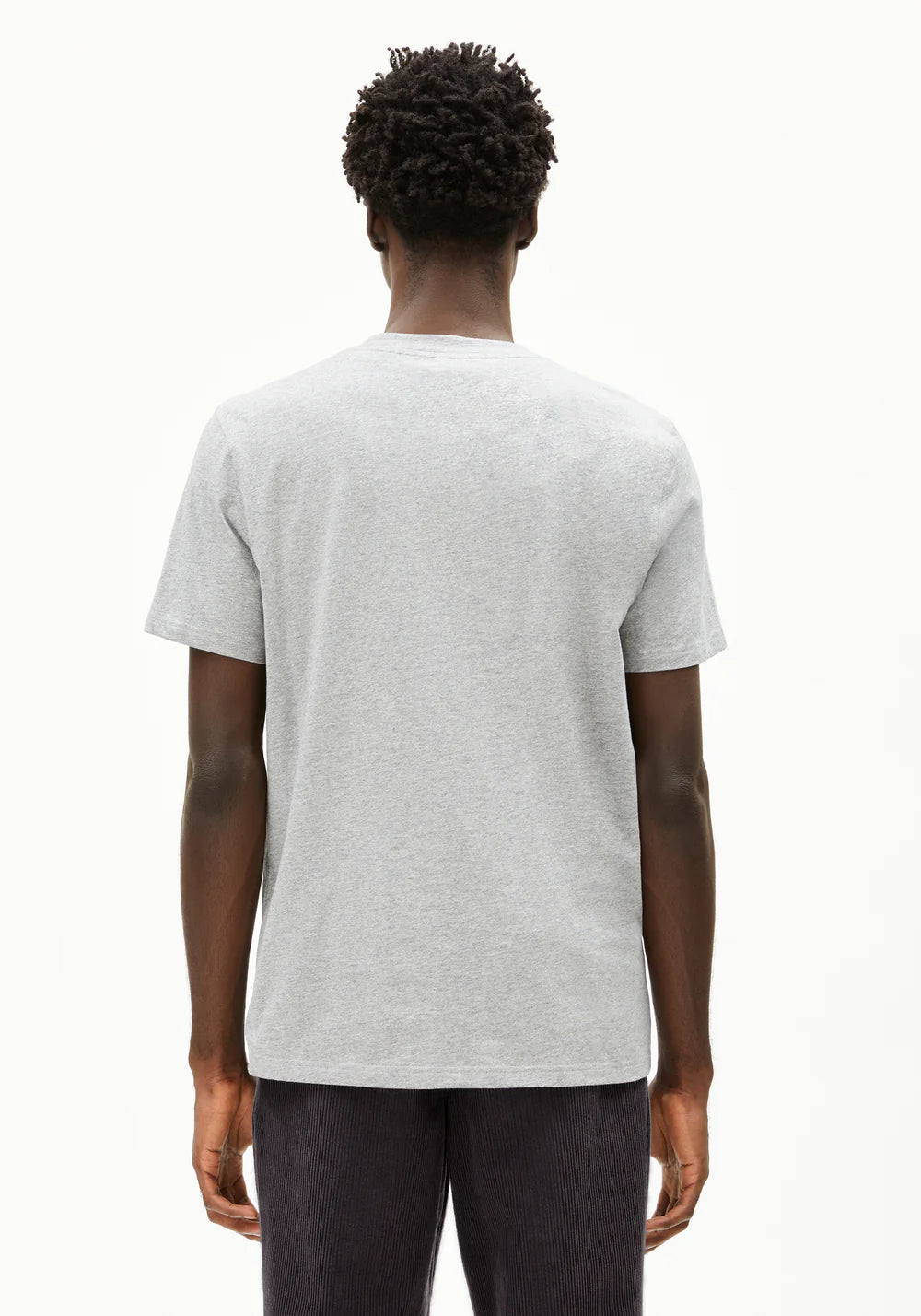 Armedangels - ICONIC Å MAARKOS MLNG Jersey Shirts T-Shirt silver melange - WERTE FREUNDE