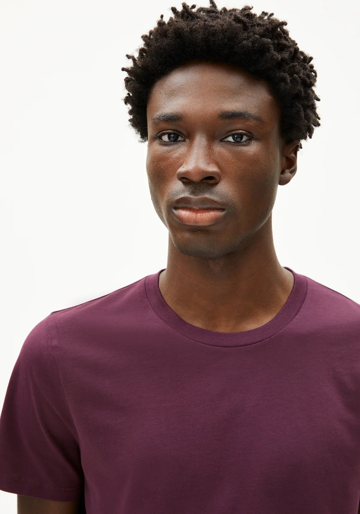 Armedangels - JAAMES Jersey Shirts T-Shirt dark cranberry - WERTE FREUNDE