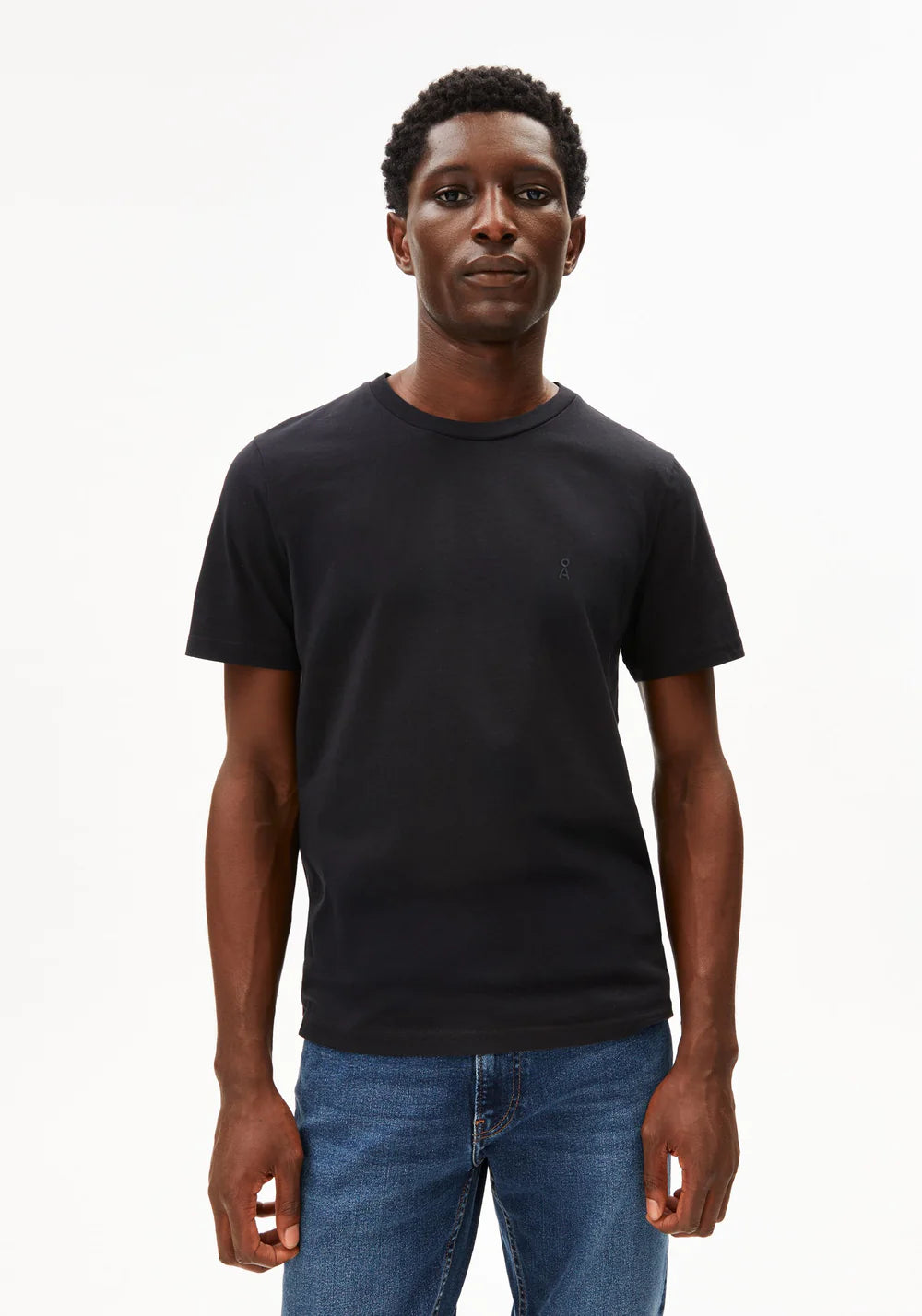 Armedangels - JAAMES T-SHIRT black - WERTE FREUNDE