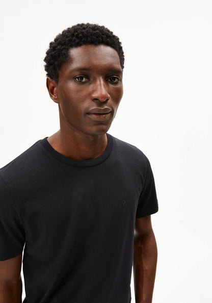 Armedangels - JAAMES T-SHIRT black - WERTE FREUNDE