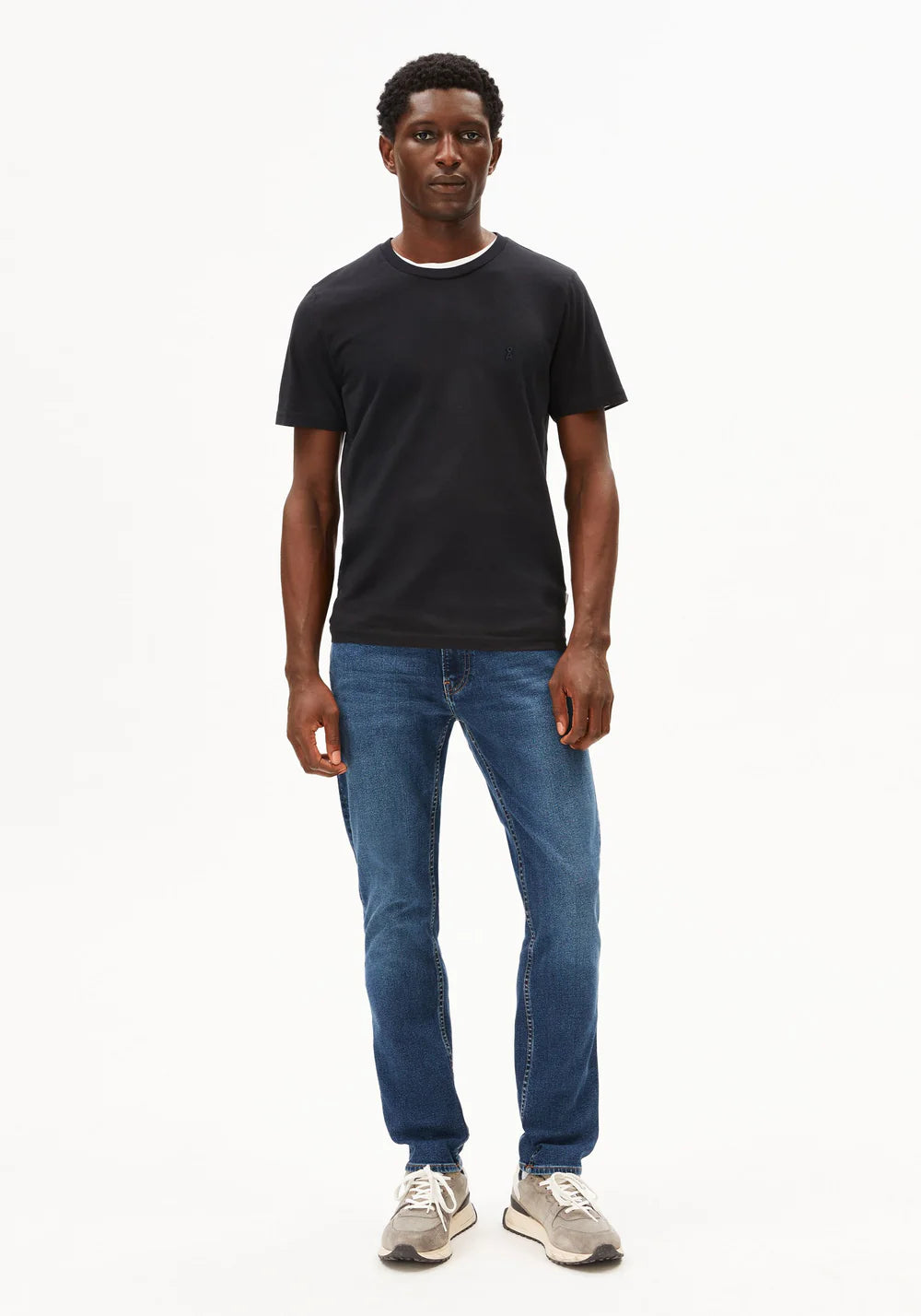 Armedangels - JAAMES T-SHIRT black - WERTE FREUNDE