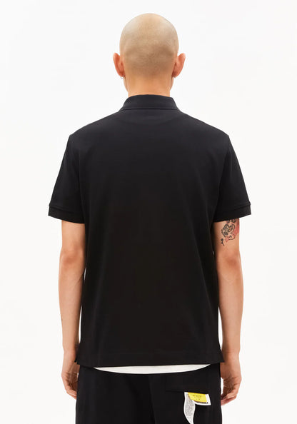 Armedangels - MAARIO POLOSHIRT black - WERTE FREUNDE