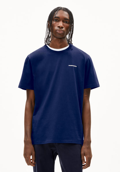 Armedangels - MAARKOS L. FREE SWIM Jersey Shirts T-Shirt blue noon - WERTE FREUNDE