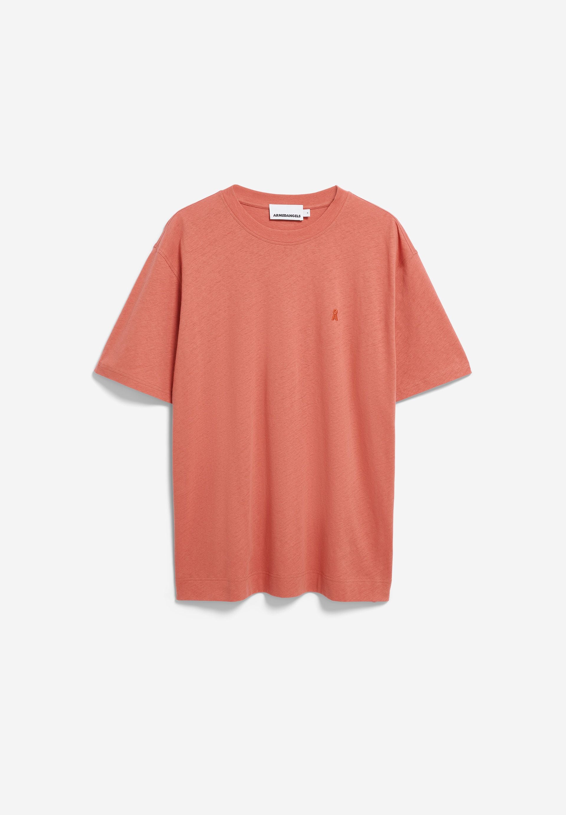 Armedangels - MAARKOS LEINEN-MIX T-SHIRT tabasco red - WERTE FREUNDE