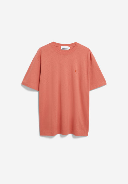 Armedangels - MAARKOS LEINEN-MIX T-SHIRT tabasco red - WERTE FREUNDE