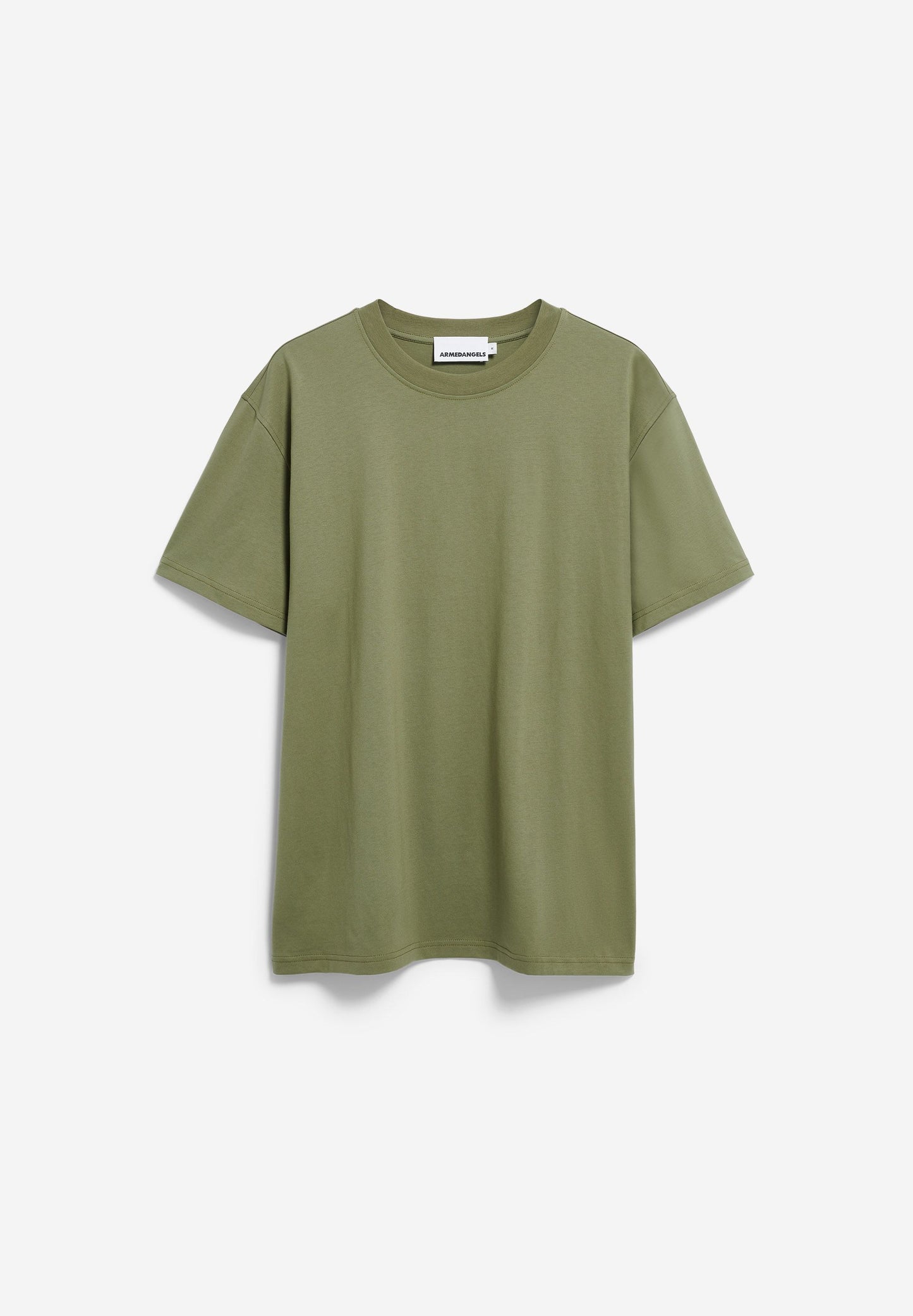 Armedangels - MAARKOS MID WEIGHT T-SHIRT fatigue green - WERTE FREUNDE