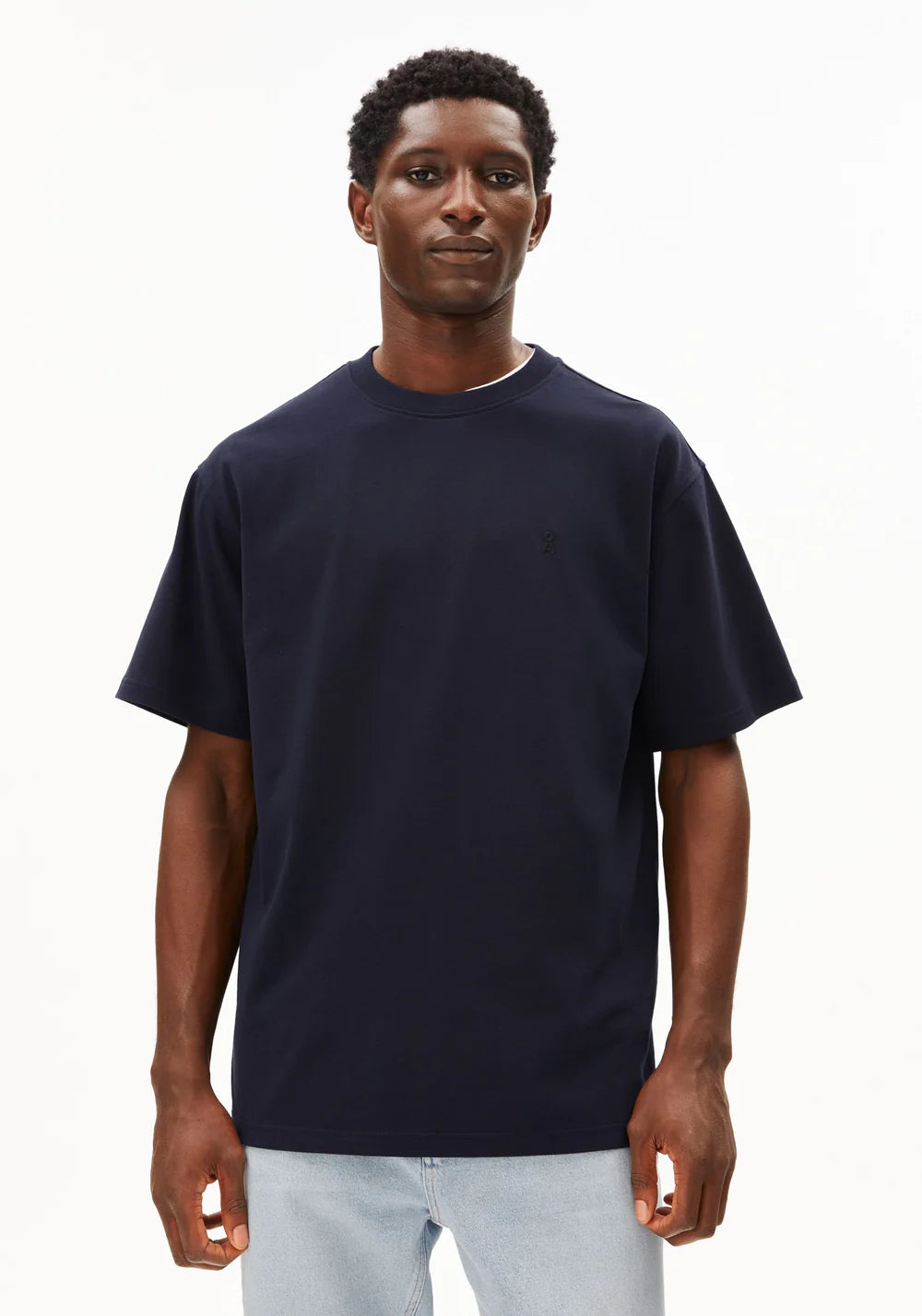 Armedangels - MAARKOS MID WEIGHT T-SHIRT night sky - WERTE FREUNDE