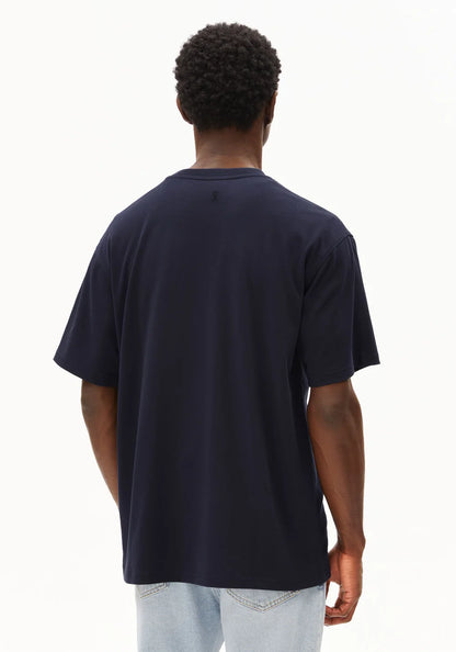 Armedangels - MAARKOS MID WEIGHT T-SHIRT night sky - WERTE FREUNDE