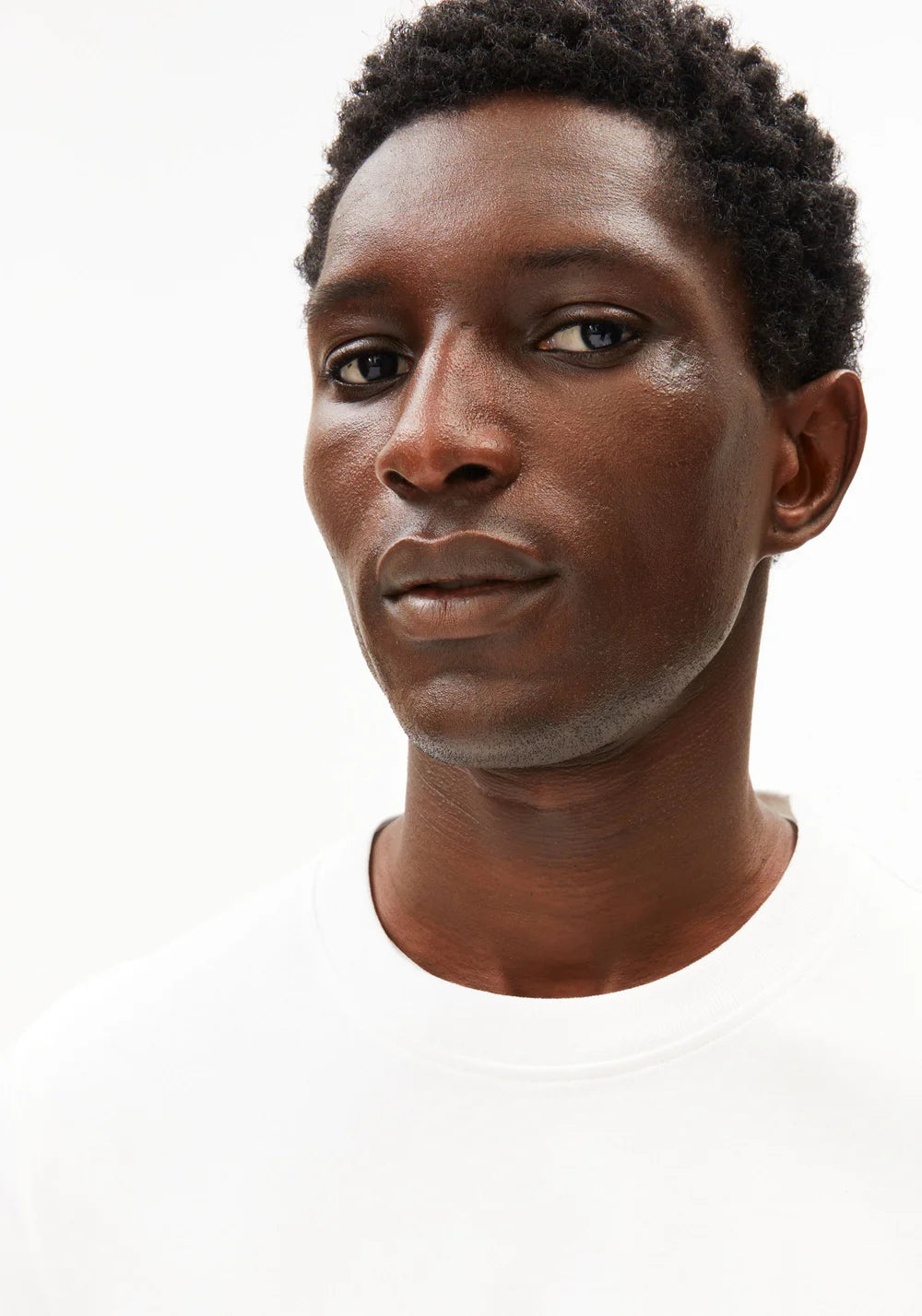 Armedangels - MAARKOS MID WEIGHT T-SHIRT white - WERTE FREUNDE