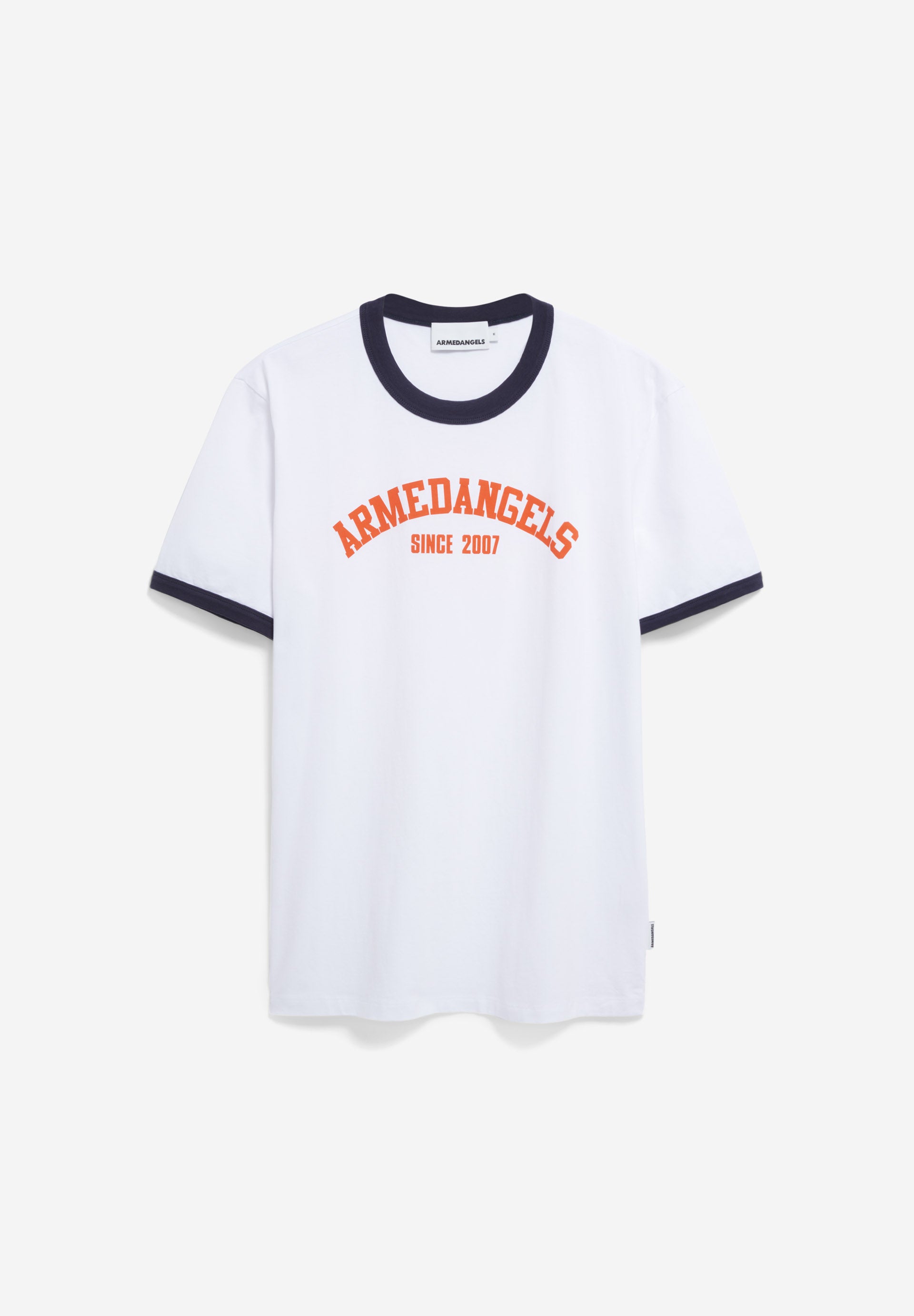 Armedangels - MAARKOS RINGER Shirts T-Shirt white - WERTE FREUNDE