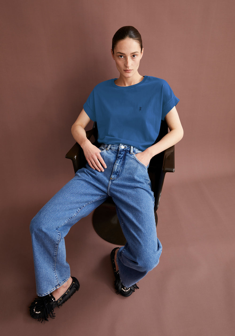 Armedangels - IDAARA Jersey Shirts T-Shirt dark morning - WERTE FREUNDE