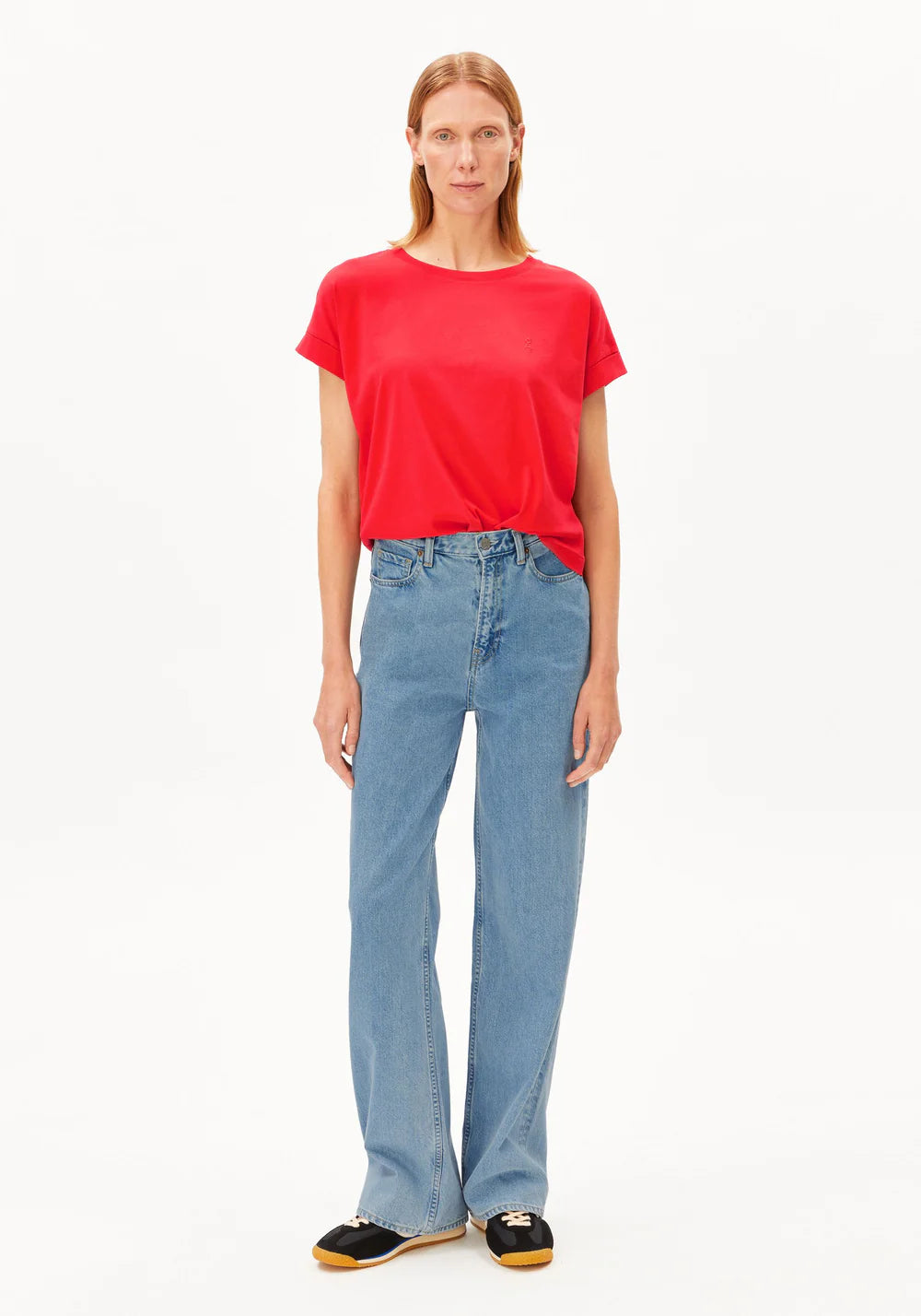 Armedangels - IDAARA T-SHIRT mars red - WERTE FREUNDE