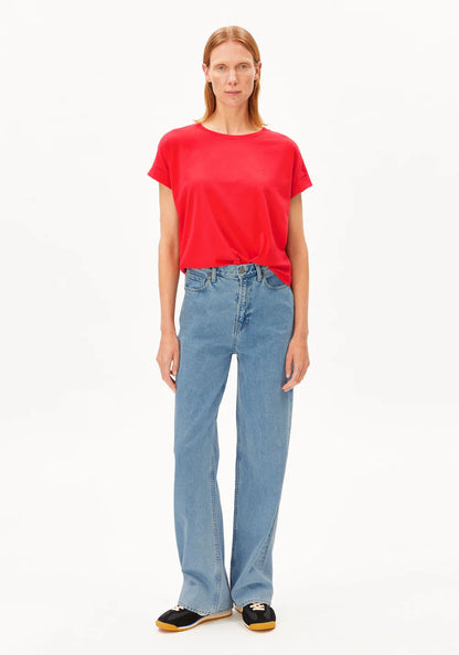 Armedangels - IDAARA T-SHIRT mars red - WERTE FREUNDE