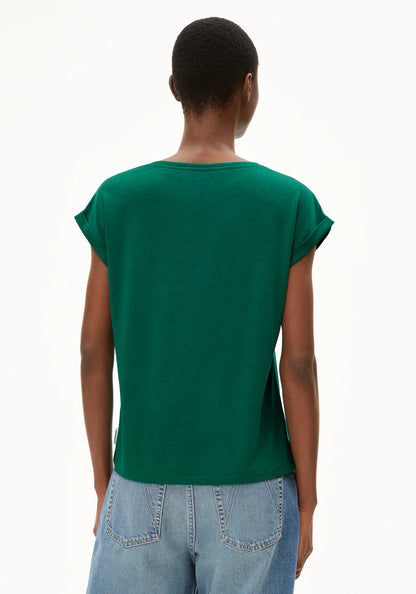 Armedangels - JILAANA Jersey Shirts T-Shirt emerald green - WERTE FREUNDE