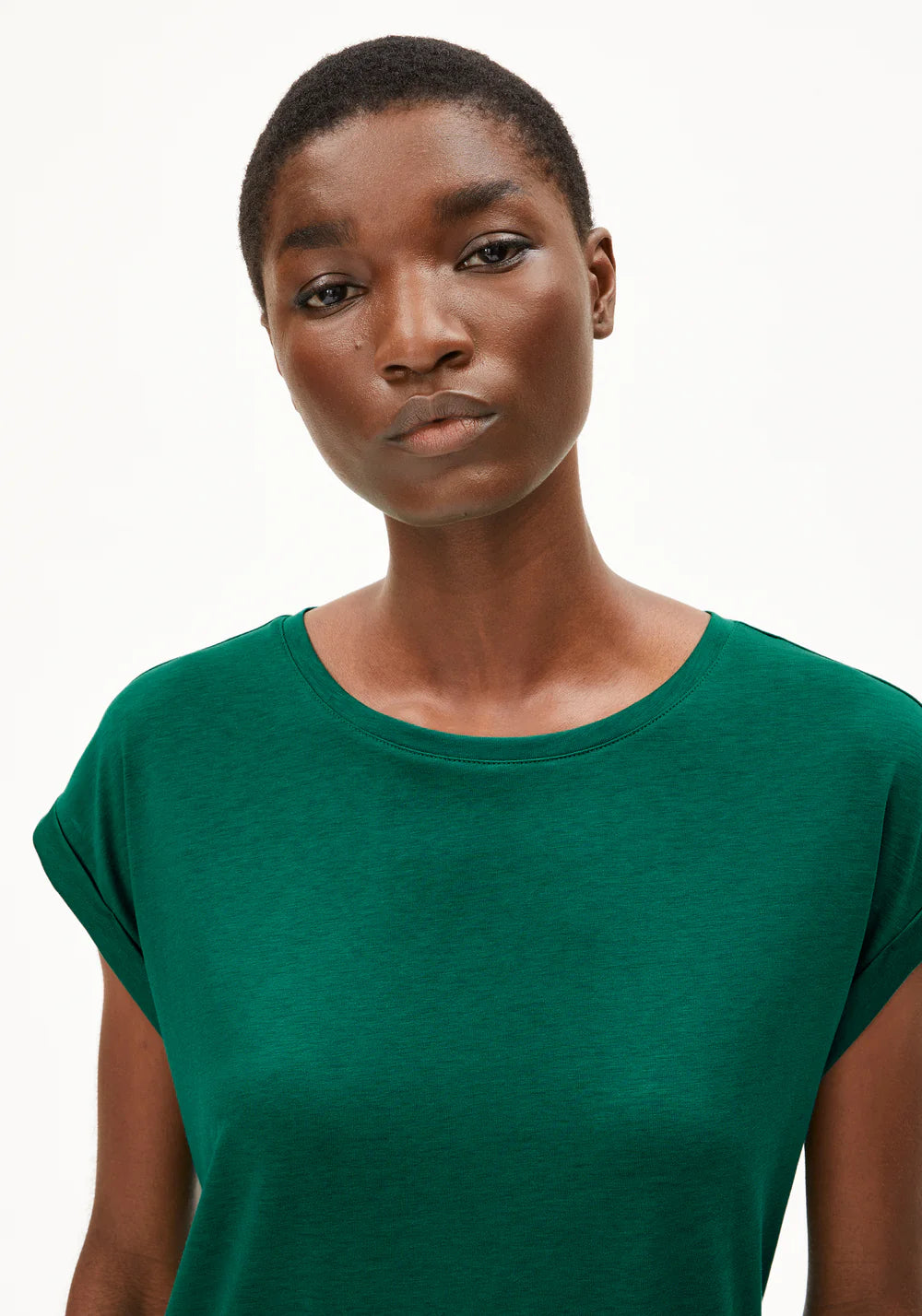 Armedangels - JILAANA Jersey Shirts T-Shirt emerald green - WERTE FREUNDE