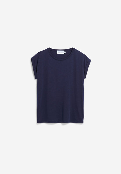 Armedangels - JILAANA T-SHIRT tinted navy - WERTE FREUNDE