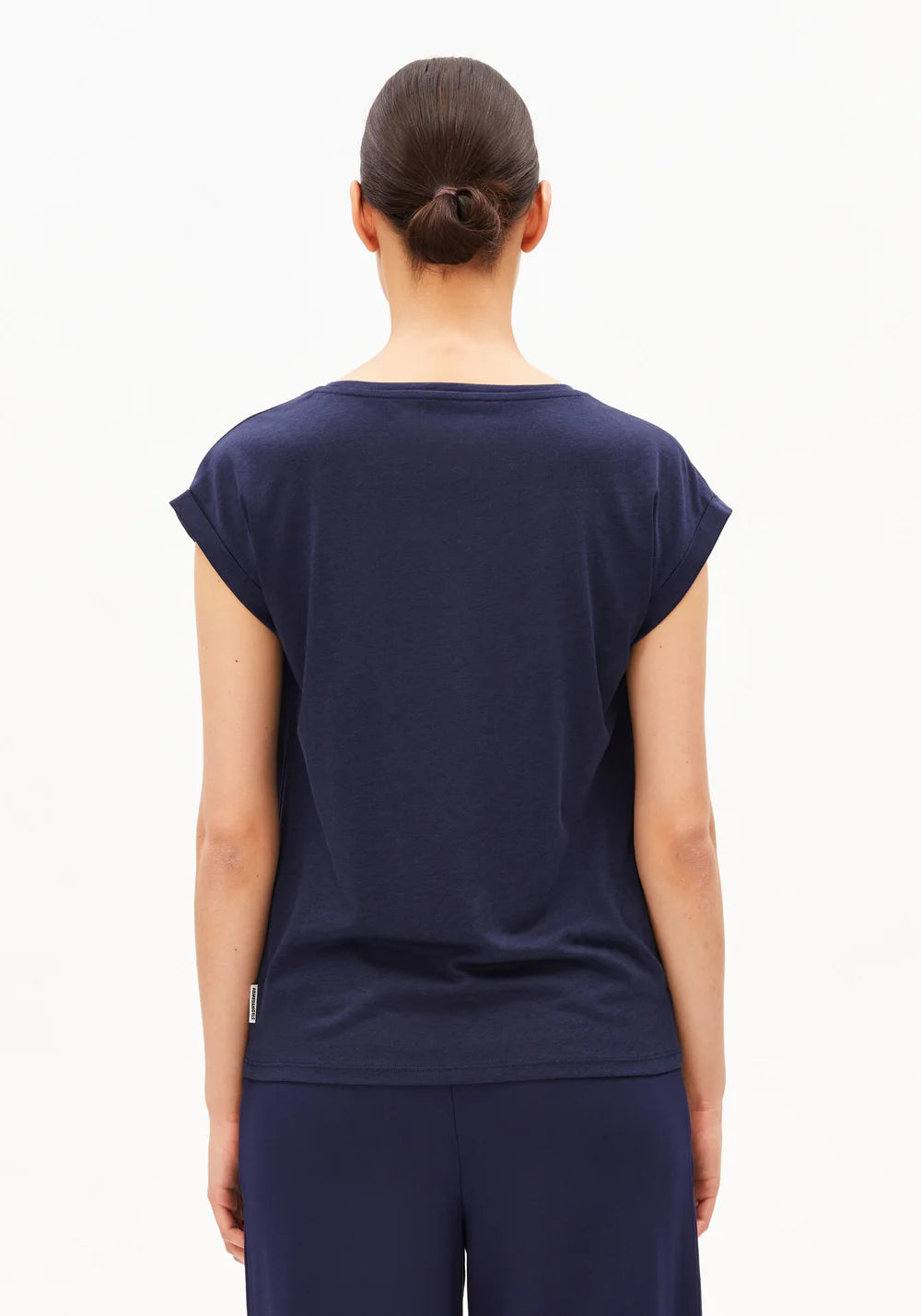 Armedangels - JILAANA T-SHIRT tinted navy - WERTE FREUNDE