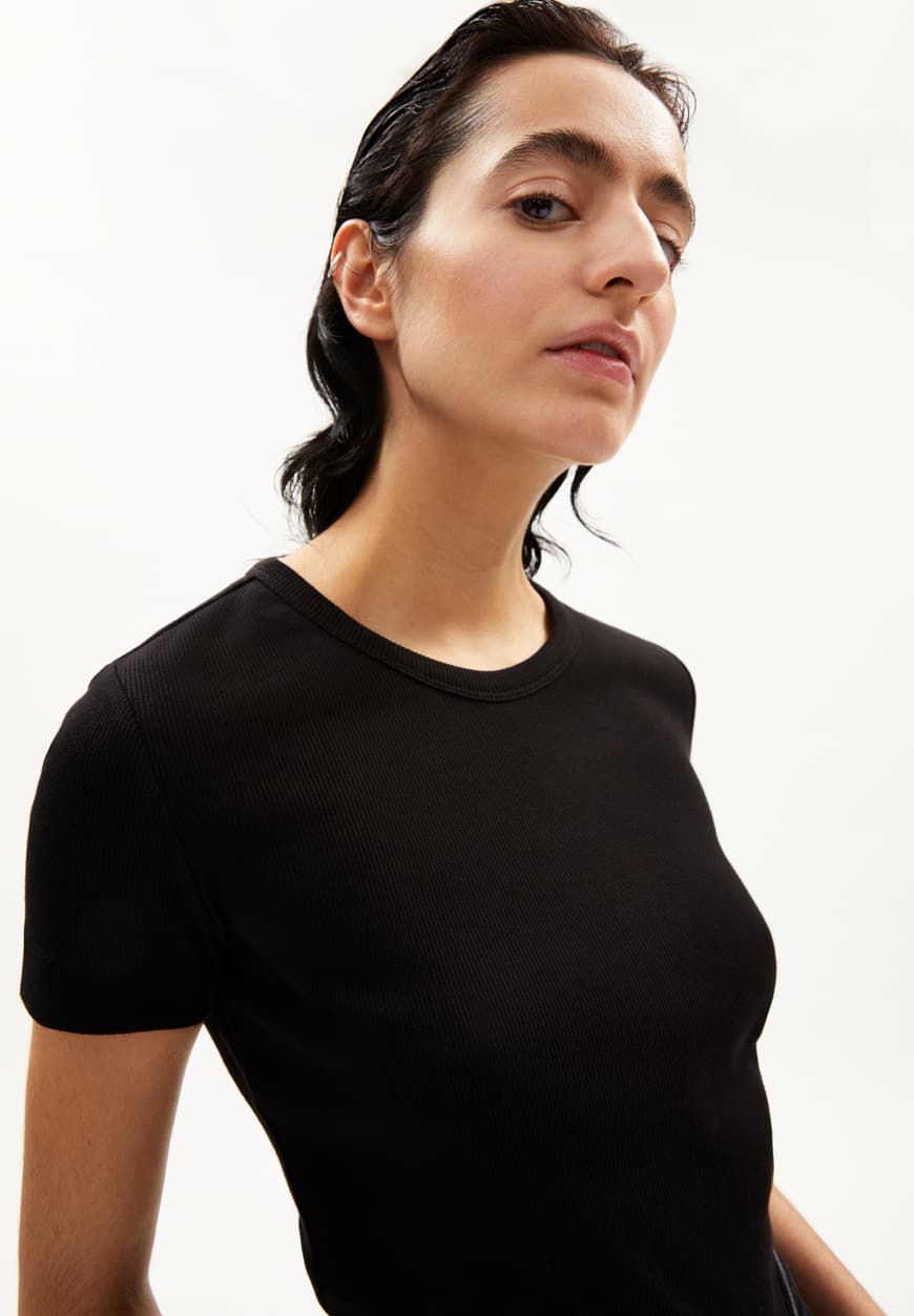 Armedangels - KARDAA T-Shirt black - WERTE FREUNDE