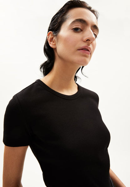 Armedangels - KARDAA T-Shirt black - WERTE FREUNDE