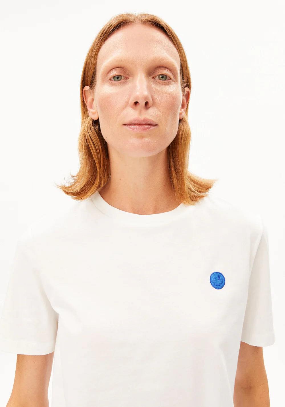 Armedangels - LUALAA EMBRO T-SHIRT white - WERTE FREUNDE