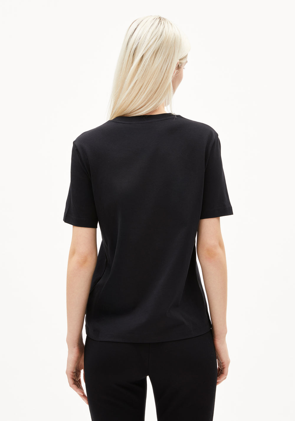 Armedangels - LUALAA Jersey Shirts T-Shirt black - WERTE FREUNDE