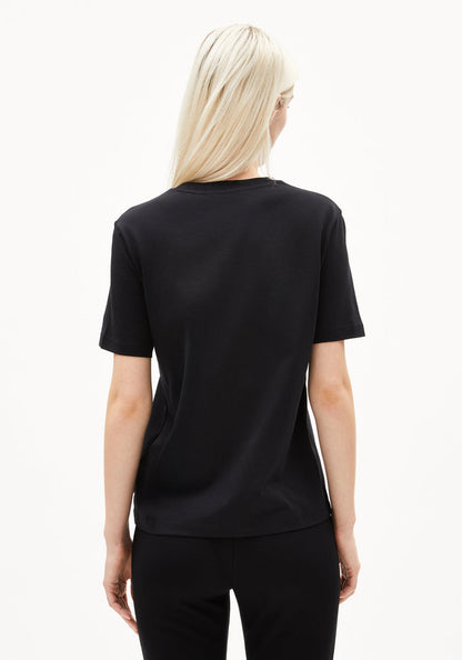 Armedangels - LUALAA Jersey Shirts T-Shirt black - WERTE FREUNDE