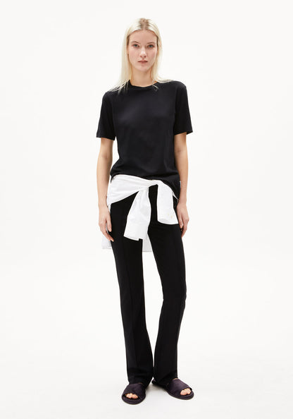 Armedangels - LUALAA Jersey Shirts T-Shirt black - WERTE FREUNDE