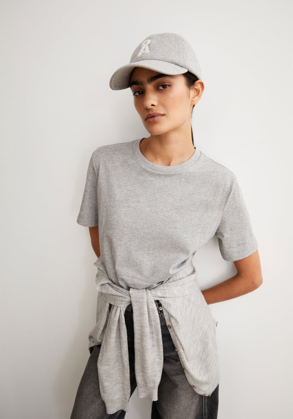 Armedangels - LUALAA Jersey Shirts T-Shirt silver melange - WERTE FREUNDE