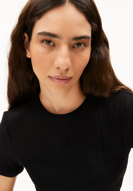 Armedangels - MAHERAA Shirts T-Shirt black - WERTE FREUNDE