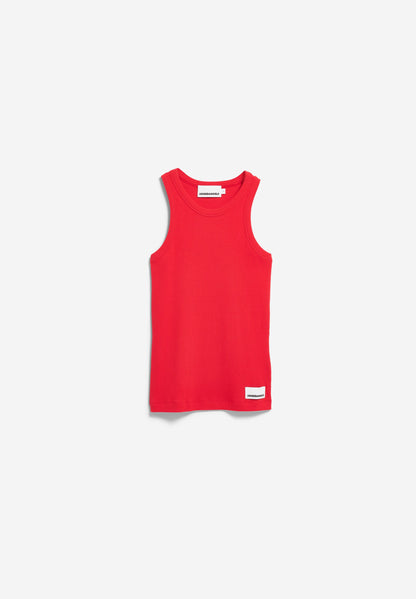 Armedangels - KANITAA RIPP-TOP mars red - WERTE FREUNDE