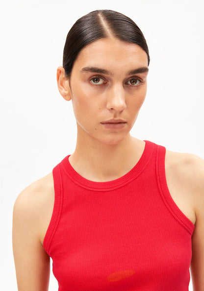 Armedangels - KANITAA RIPP-TOP mars red - WERTE FREUNDE