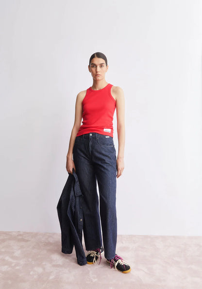 Armedangels - KANITAA RIPP-TOP mars red - WERTE FREUNDE