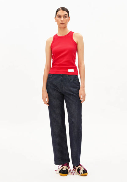 Armedangels - KANITAA RIPP-TOP mars red - WERTE FREUNDE